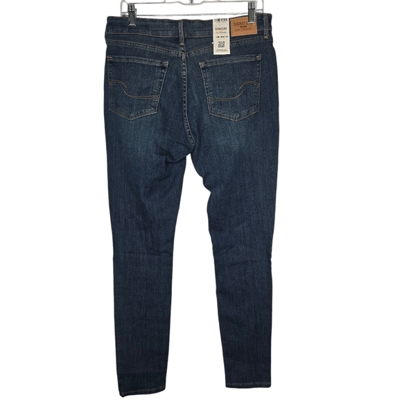 LEVI'S Signature Gold Women's Mid Rise Skinny Denim Jeans Size 10M Mid Wash NWT - Picture 2 of 13
